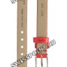Красный кожаный ремешок Tissot T600041064, теленок, 8/8, стальная пряжка, для часов Tissot Femini-T T113.109