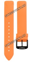 Оранжевый силиконовый ремешок Tissot T603035437, алюминиевая пряжка, для часов Tissot T-Race Touch T081.420