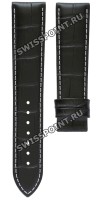 Черный кожаный ремешок Tissot T610031122, теленок, имитация крокодила, без замка, 20/18 мм, для часов Tissot T-Classic Tradition T063.610, T063.617, T063.637, T063.639