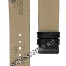 Черный кожаный ремешок Tissot T610031122, теленок, имитация крокодила, без замка, 20/18 мм, для часов Tissot T-Classic Tradition T063.610, T063.617, T063.637, T063.639