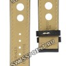Черный кожаный ремешок Tissot T610030782, телёнок, 19/18, с отверстиями, белая прострочка, без замка, для часов Tissot PRC 200 FIBA T014.421