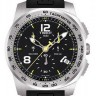Черный каучуковый ремешок Tissot T610028503, чёрный логотип 