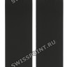 Черный каучуковый ремешок Tissot T610028503, чёрный логотип 