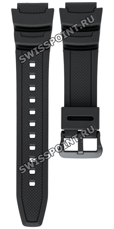 Черный полимерный ремешок Casio 10347820 для часов Casio AE-1000W-1A2, AE-1000W-1A3, AE-1000W-2A2, AE-1000W-7A, AE-1100W-1A, AE-1100W-1B