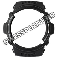 Черный рант корпуса часов Casio 10303866 для часов Casio AW-590BL-1A, AWG-M100S-7A, AWG-M100SB-2A, AWG-M100SF-1A3