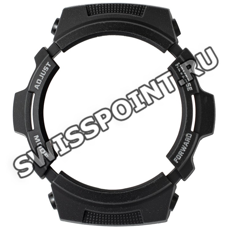 Черный рант корпуса часов Casio 10303866 для часов Casio AW-590BL-1A, AWG-M100S-7A, AWG-M100SB-2A, AWG-M100SF-1A3