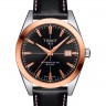 Черный кожаный ремешок Tissot T610043751, теленок, 20/18, без замка, для часов Tissot Gentleman T927.407.46.051.00