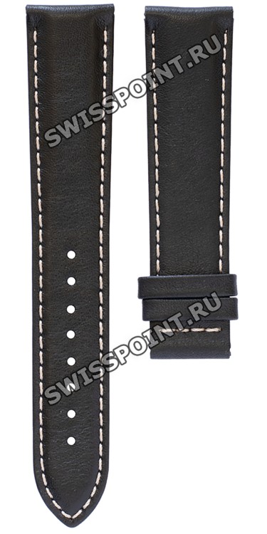 Черный кожаный ремешок Tissot T610043751, теленок, 20/18, без замка, для часов Tissot Gentleman T927.407.46.051.00