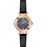 Черный кожаный ремешок Tissot T600041065, теленок, 8/8, розовая пряжка, для часов Tissot Femini-T T113.109.36.126.00