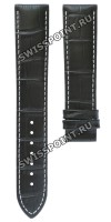 Черный кожаный ремешок Tissot T610031124, удлиненный, 20/18 XL, теленок, без замка, для часов Tissot T-Classic Tradition T063.610, T063.617, T063.637, T063.639