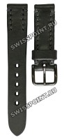 Черный кожаный ремешок Orient Somes QUDEWF0B, 22/20 мм, черная пряжка, для часов Orient Star SDK02003B