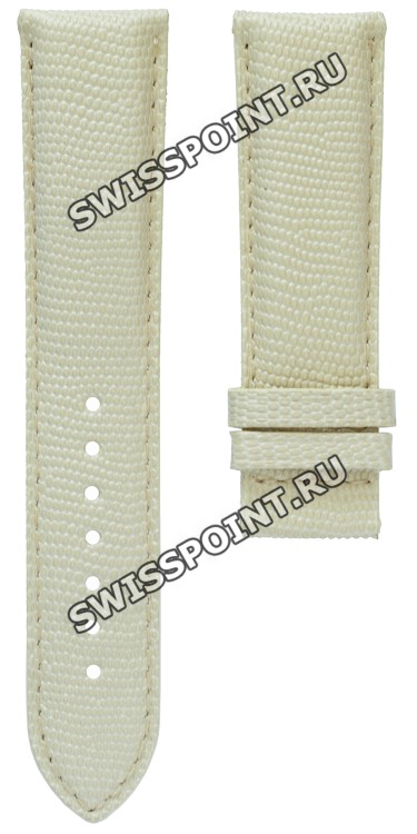 Кремовый кожаный ремешок Tissot T610028561, телёнок, 20/18, без замка, для часов Tissot PRC 200 T014.427