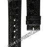 Черный кожаный ремешок Longines L682116206, 18/16 XS, без замка, для часов Longines Prestige L7.989.6