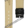 Черный кожаный ремешок Longines L682116206, 18/16 XS, без замка, для часов Longines Prestige L7.989.6