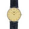 Черный кожаный ремешок Longines L682116206, 18/16 XS, без замка, для часов Longines Prestige L7.989.6