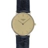 Черный кожаный ремешок Longines L682116206, 18/16 XS, без замка, для часов Longines Prestige L7.989.6
