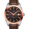 Коричневый кожаный ремешок Tissot T610043753, теленок, 20/18, без замка, для часов Tissot Gentleman T927.407.46.291.00