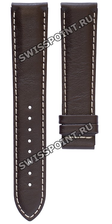 Коричневый кожаный ремешок Tissot T610043753, теленок, 20/18, без замка, для часов Tissot Gentleman T927.407.46.291.00