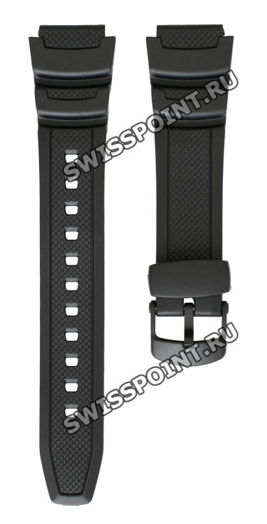 Черный полимерный ремешок Casio 10360831 для часов Casio W-S200, W-S210