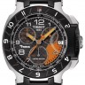 Оранжевый каучуковый ремешок Tissot T610030253, интегрированный, без замка, для часов Tissot T-Race T048.417, T048417A, T048.427, T048427A