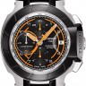 Оранжевый каучуковый ремешок Tissot T610030253, интегрированный, без замка, для часов Tissot T-Race T048.417, T048417A, T048.427, T048427A