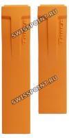 Оранжевый каучуковый ремешок Tissot T610030253, интегрированный, без замка, для часов Tissot T-Race T048.417, T048417A, T048.427, T048427A