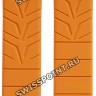 Оранжевый каучуковый ремешок Tissot T610030253, интегрированный, без замка, для часов Tissot T-Race T048.417, T048417A, T048.427, T048427A