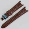 Ремешок для часов BALMAIN B0720763 Ремешок коричневый, имитация крокодила, с вырезом, стальная клипса, 5581/5585/5586/5781/5785/5786