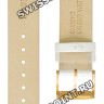 Белый кожаный ремешок Orient QUDENSRW, 18/18 мм, розовая пряжка, для часов Orient FQC0H002W