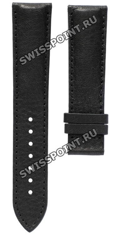 Черный кожаный ремешок Tissot T610027691, телёнок, 20/18, без замка, для часов Tissot PRC 100, 200 T008.414, T014.427