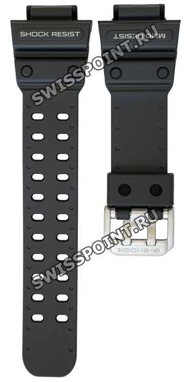 Черный полимерный ремешок Casio 10365764 для часов Casio GX-56-1B, GXW-56-1B