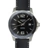Черный кожаный ремешок Longines L682125253, удлиненный, 19/18 XL, без замка, для часов Longines L2.732.4, L3.655.4, L3.656.4, L3.676.4