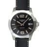 Черный кожаный ремешок Longines L682125253, удлиненный, 19/18 XL, без замка, для часов Longines L2.732.4, L3.655.4, L3.656.4, L3.676.4