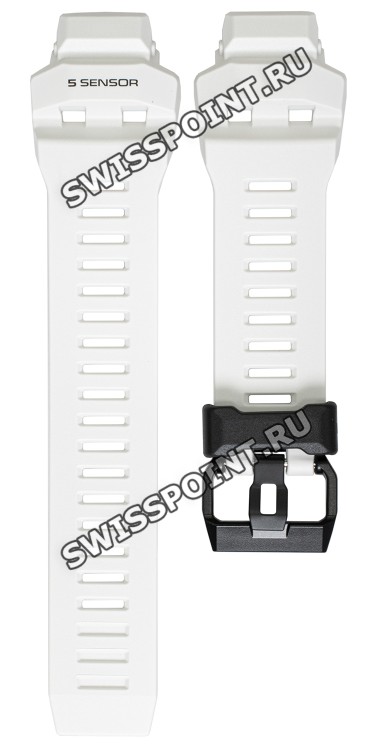 Белый полимерный ремешок Casio 10606822 для часов Casio GBD-H1000-1A7