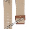 Коричневый кожаный ремешок Tissot T610043763, теленок, 20/18, без замка, для часов Tissot Gentleman T927.407