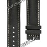 Черный кожаный ремешок Longines L682123751, теленок, удлиненный, 20/18 XL, без замка, для часов Longines GrandeVitesse L2.731.4, L3.635.4, L3.636.4, L3.687.4