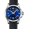 Черный кожаный ремешок Longines L682123751, теленок, удлиненный, 20/18 XL, без замка, для часов Longines GrandeVitesse L2.731.4, L3.635.4, L3.636.4, L3.687.4