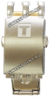 Стальной замок браслета Tissot T631029071, двухцветный, сталь/жёлтый, для часов Tissot Classic Dream T033.410
