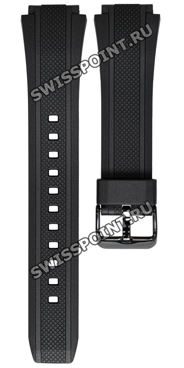 Черный полимерный ремешок Casio 10373319 для часов Casio EF-552PB-1A2, EF-552PB-1A4