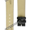 Черный кожаный ремешок Longines L682116208, удлиненный, 18/16 XL, без замка, для часов Longines L4.637.2, L4.655.2, L4.664.2, L4.676.2, L4.676.4, L4.720.2