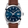 Коричневый кожаный ремешок Tissot T610044598, теленок, 21/18, без замка, для часов Tissot Gentleman T127.407, T127.410