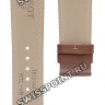 Коричневый кожаный ремешок Tissot T610044598, теленок, 21/18, без замка, для часов Tissot Gentleman T127.407, T127.410