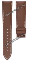 Коричневый кожаный ремешок Tissot T610044598, теленок, 21/18, без замка, для часов Tissot Gentleman T127.407, T127.410