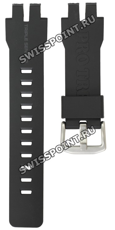 Черный полимерный ремешок Casio 10471929 для часов Casio PRW-6000-1