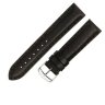 Черный кожаный ремешок из кожи теленка STAILER ORIGINAL 4851-2401 размер (24/22 мм), длина M (105 / 70) с тиснением под кожу теленка