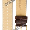 Коричневый кожаный ремешок Orient QUDFJBAT, 22/20 мм, желтая пряжка, для часов Orient AG00002W