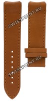 Коричневый кожаный ремешок Tissot T610029092, 21/20, телёнок, интегрированный, без замка, для часов Tissot T-Touch Expert T013.420