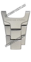 Неразборная часть титанового браслета Casio с надписью Triple sensor для часов Casio PRG-240T-7E