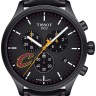 Черный кожаный ремешок Tissot T600041552, теленок, 22/20, черная пряжка, для часов Tissot Chrono XL T116.617