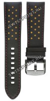 Черный кожаный ремешок Tissot T600041552, теленок, 22/20, черная пряжка, для часов Tissot Chrono XL T116.617